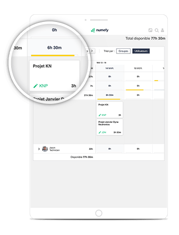 gestion planification projet interface logiciel