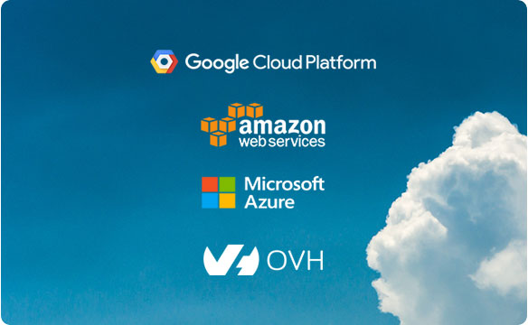 Logo Cloud platform amazon Microsoft ovh