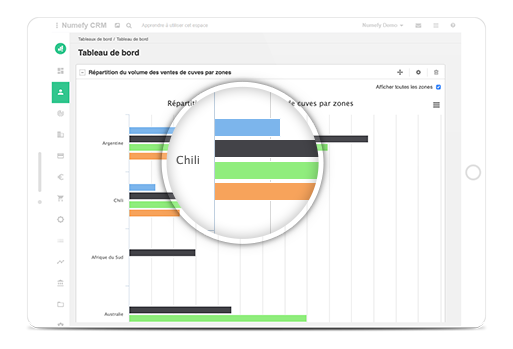 logiciel interface gerer ventes